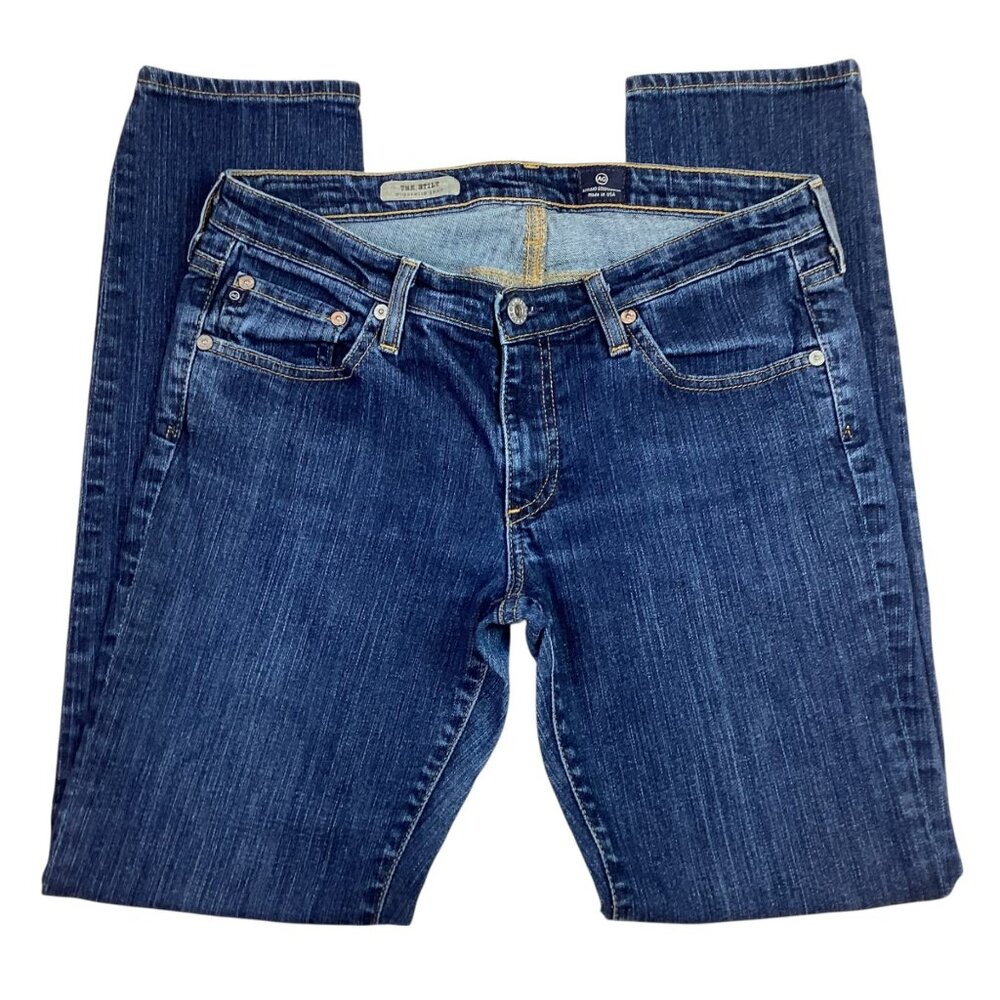 Adriano Goldschmied Womens 30R Stilt Cigarette Jeans  Dark Wash Denim - Picture 3 of 12